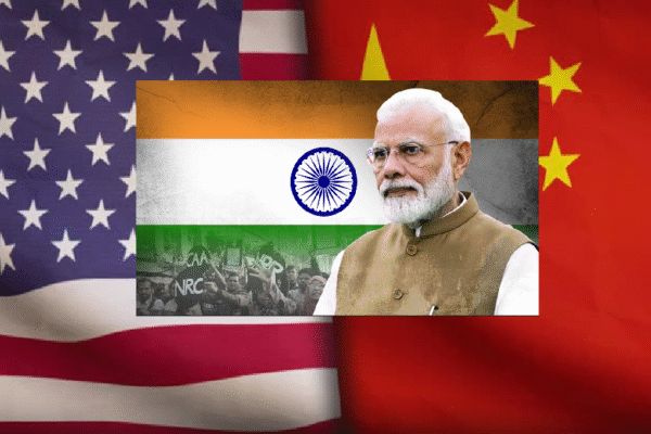 Image of India between the US China Trade War