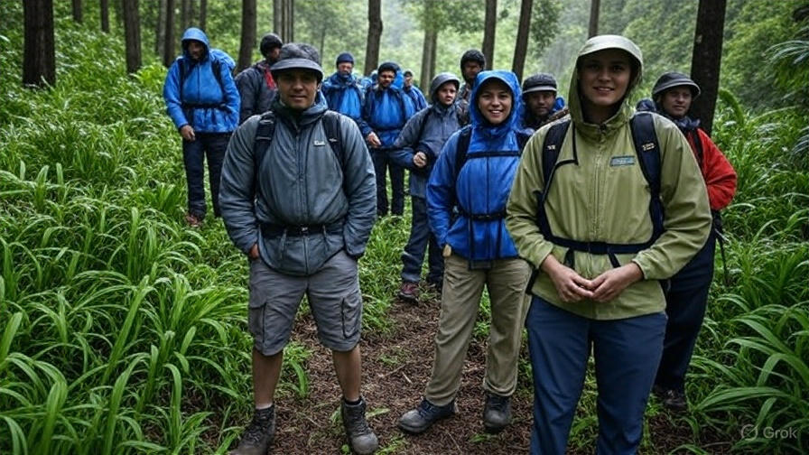 Image of monsoon treckers